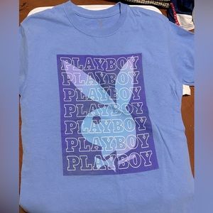 Blue play boy shirt